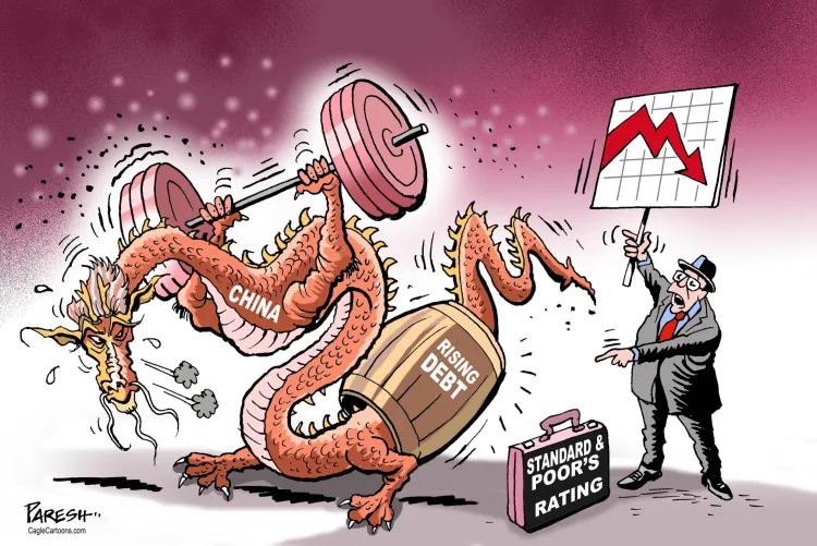 chinese dragon constrained by debt